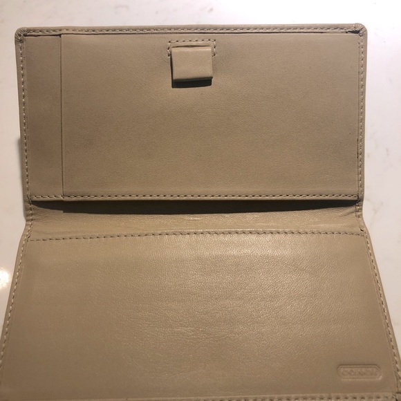 COACH Brown Monogram Canvas & Leather Wallet - Picture 7 of 7
